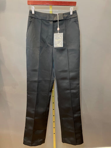 House of CB Black Satin Tailored Pants sz M
