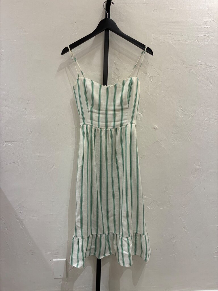 reformation green linen dress Rent The Selia Green Linen Dress By Reformation