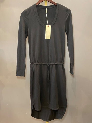 Lanston Long Sleeve Knit Drawstring Mini Dress sz XS