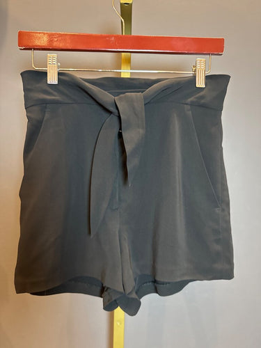 A.L.C. Black Tailored Tie-Waist Shorts sz 0