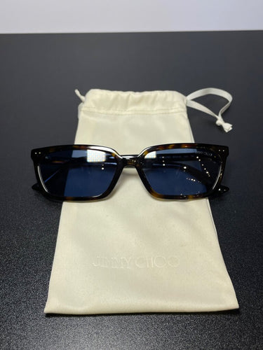 Jimmy Choo Tortoiseshell Rectangular Sunglasses