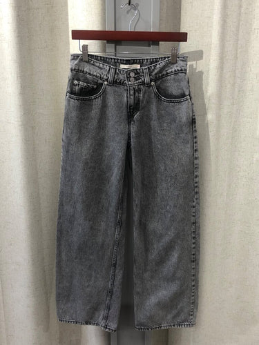 Levi's Superlow Grey Acid Wash Straight Leg Jeans sz 28