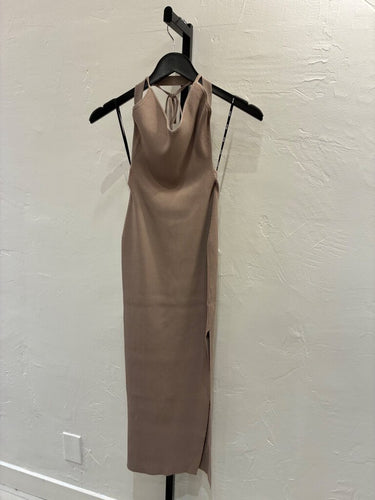 Ser.o.ya Rib-Knit Halter Midi Dress sz S