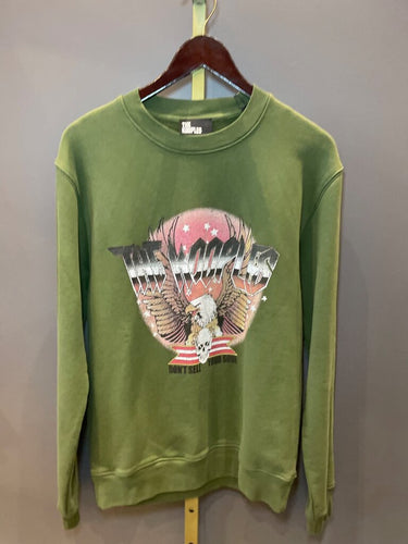 The Kooples Green Don't Sell Your Soul Eagle Sweatshirt sz S/P
