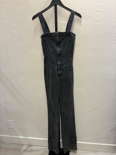 Free People Jayde Denim Jumpsuit sz 2
