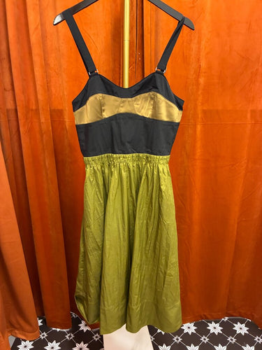 Proenza Schouler White Label Colorblock Bustier Midi Dress