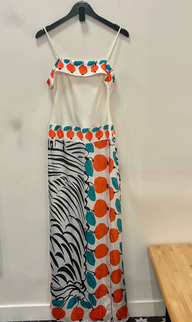 Staud Pattern Blocked Maxi Dress sz 4