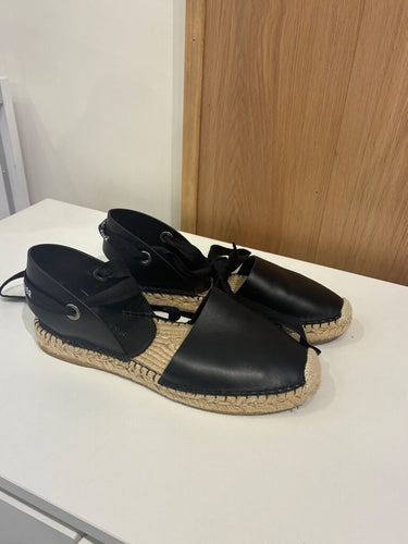 Christian Dior Granville Leather Espadrilles sz 39.5
