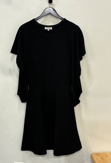 Opening Ceremony Black Knit Draped Sleeve Mini Dress sz M