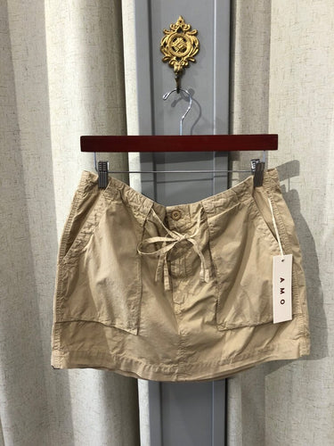 AMO Utility Drawstring Mini Skirt sz M