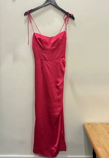 Reformation Fuchsia Silk Juliet Dress sz 6