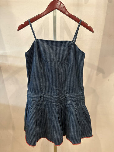 Pilcro Pinstripe Denim Mini Dress sz 0