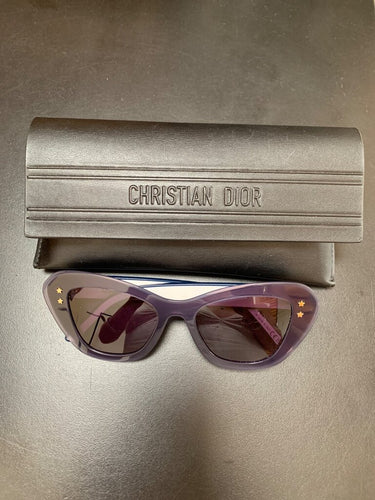 Christian Dior Cat-Eye Sunglasses with Logo Temples