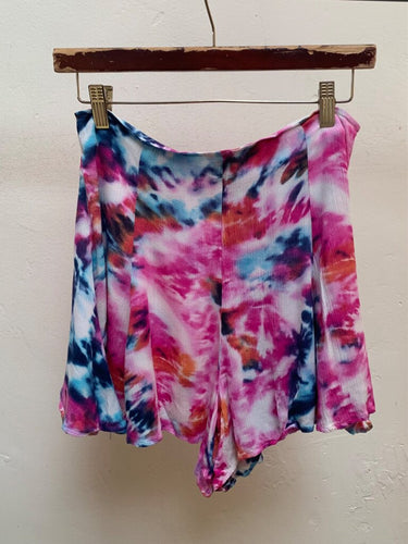 Vanessa Mooney Tie-Dye Swing Shorts sz M