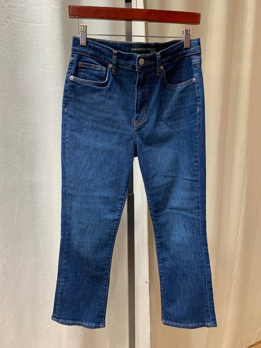 Veronica Beard Straight Leg Jeans in Bright Blue sz 28