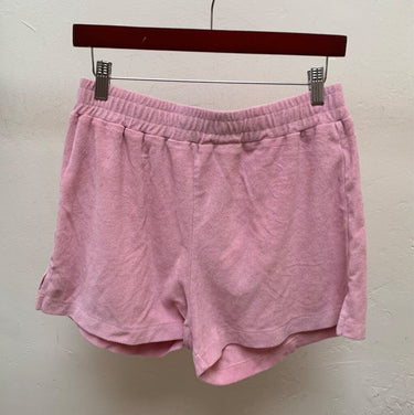 Tissu Quotidien Pink Terry Cloth Elastic Waist Shorts sz M