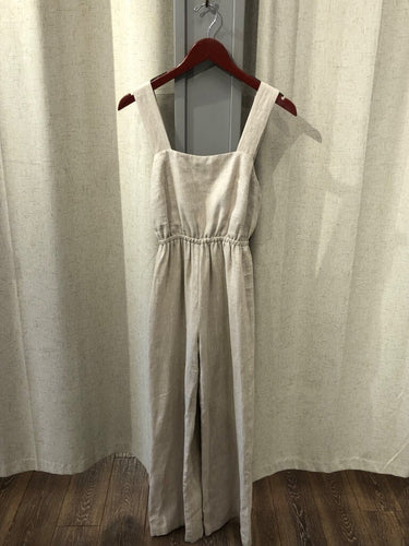 Reformation Sleeveless Linen Jumpsuit sz 0
