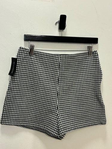 Róhe Gingham High-Waisted Tailored Shorts sz 38