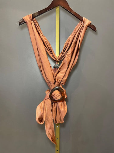 PatBO Bronze Metallic One Piece Bathing Suit sz S