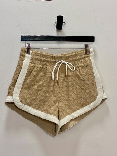 Veronica Beard Textured Terry Drawstring Shorts sz S/P