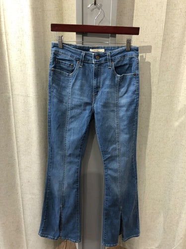Levi's 726 Flare Front-Seam Slit Jeans sz 29