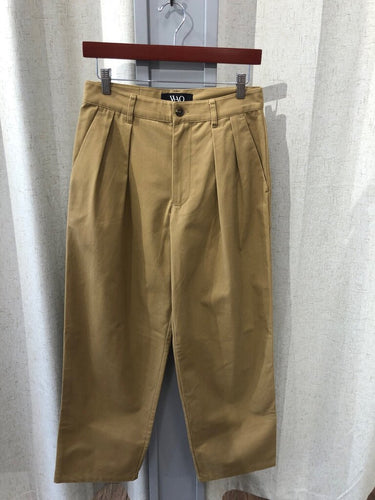WAO Pleated Cotton Tapered Pants sz 28