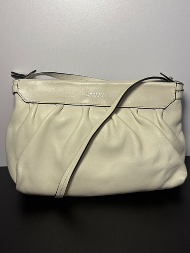 Isabel Marant Cream Gathered Leather Luz Crossbody Bag