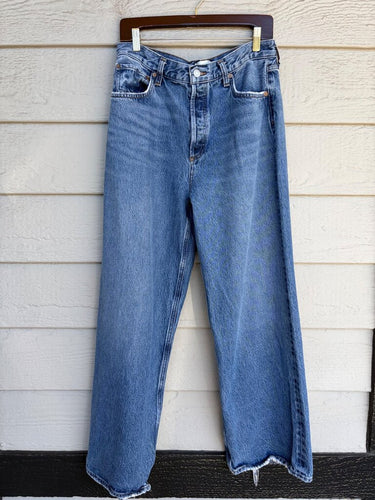 AGOLDE Straight Leg Raw Hem Jeans sz 29