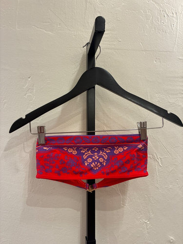 Zimmermann Printed Bandeau Bikini Top sz 0