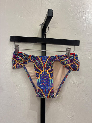 Mara Hoffman Swim Ruched Printed Bikini Bottom sz S