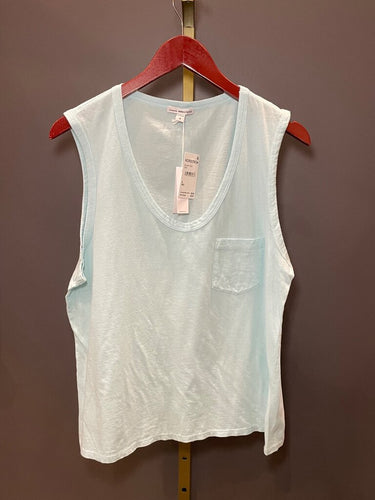 James Perse Standard Scoop Neck Pocket Tank Top sz 4