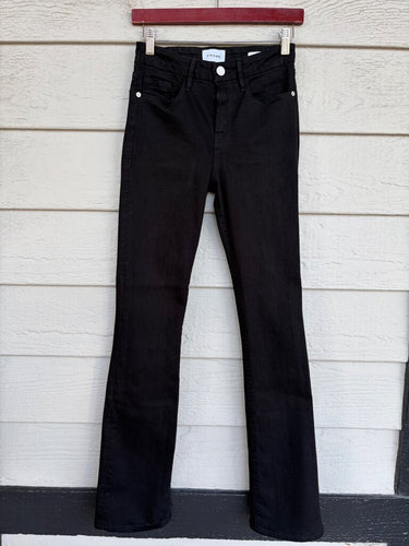 FRAME Le Mini Boot Black Jeans sz 25