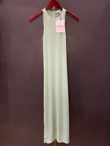 Mother of All Mint Green Ruched Back Maxi Dress sz S