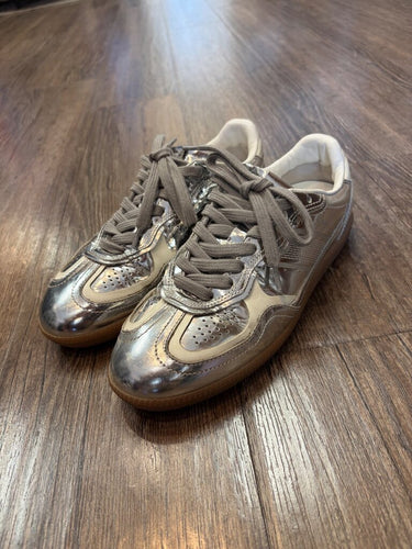 Alohas TB.490 Metallic Silver and Cream Sneakers sz 6.5