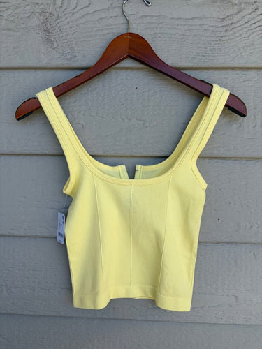 Free People Duo Corset Cami in Summer Lemonade sz XS/S