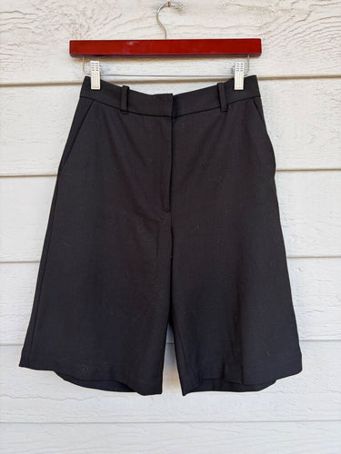 & Other Stories Black Tailored Bermuda Shorts sz 4