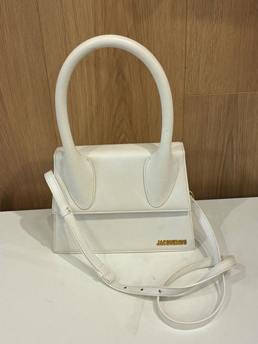 Jacquemus White Le Chiquito Moyen Crossbody Bag AS IS