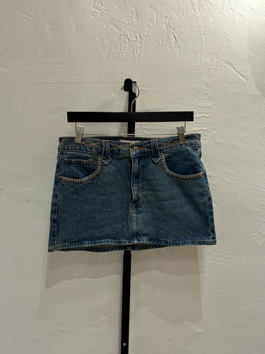 Abercrombie & Fitch x Kemosabe Mid Rise Denim Mini Skirt sz 28
