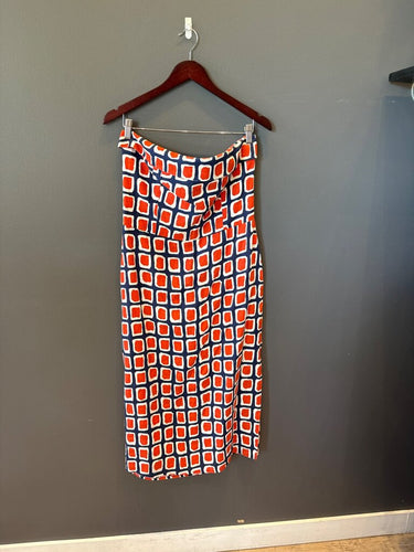 Reformation Kaye Strapless Linen Midi Dress sz 12