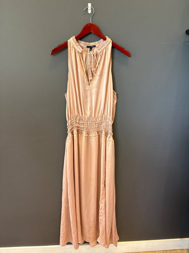 Dolce Vita Blush Pink Sleeveless Smocked Waist Maxi Dress sz M