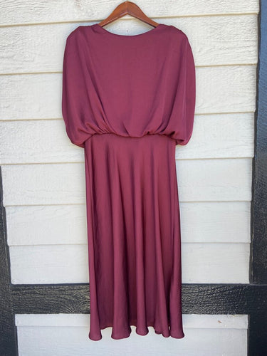 Joseph Ribkoff Burgundy Long-Sleeve Dress
