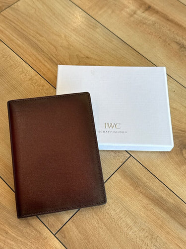 IWC Brown Leather Passport Holder / Booklet Cover