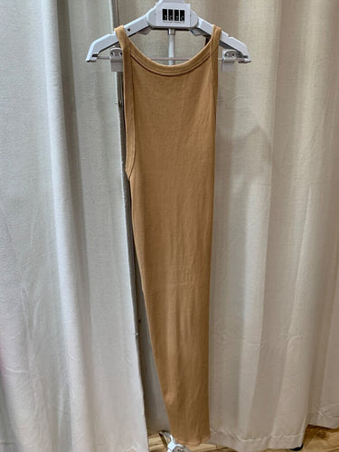 The Line by K Ribbed Knit Criss-Cross Back Maxi Dress sz MEDIUM
