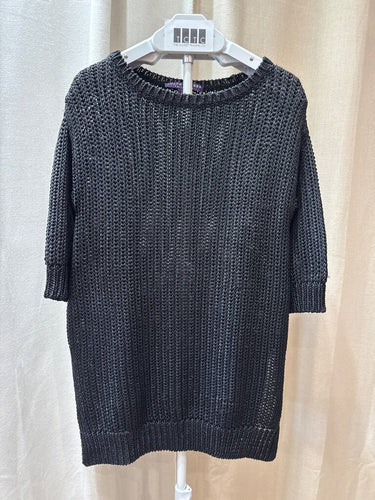 Ralph Lauren Collection 100% Silk Chunky Knit Short Sleeve Sweater sz S