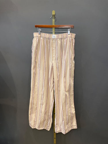 Anthropologie Striped Wide Leg Pants sz L