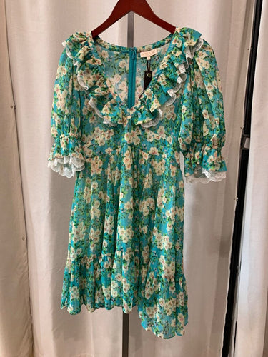 byTiMo Chiffon Puffed Mini Dress sz S