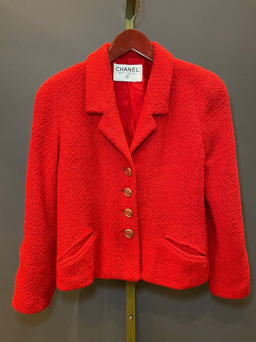 Chanel Vintage Bouclé Tweed Button-Front Jacket sz XS/S?