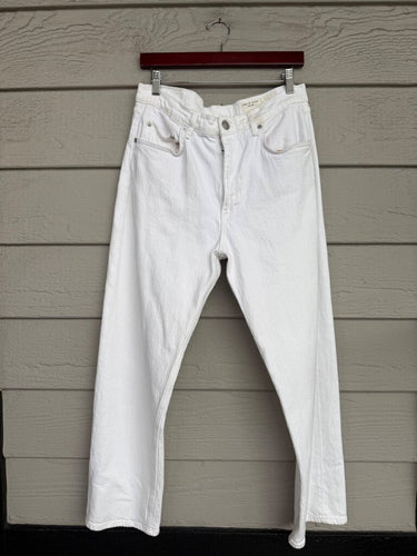 rag & bone White Straight Leg Jeans sz 31
