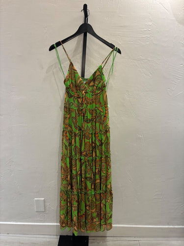 A.L.C. Printed Tiered Maxi Dress sz 4