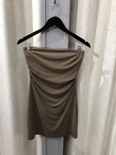 Zara Strapless Ruched Mini Dress sz S